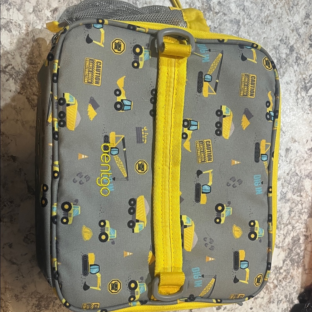 Bentgo Gray and Yellow Construction Lunch Bag & Box